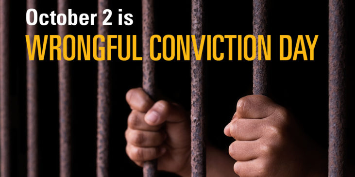 October 2 is wrongful conviction day