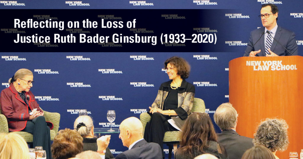 Reflecting on the Life of Justice Ruth Bader Ginsburg
