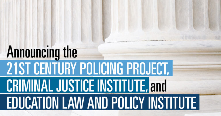 NYLS Launches Three Institutes Dedicated to 21st-Century Policing