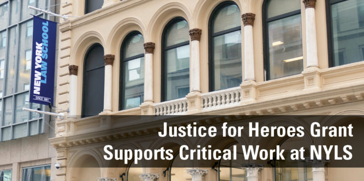 Justice for Heroes Grant Supports Clinical Work at NYLS