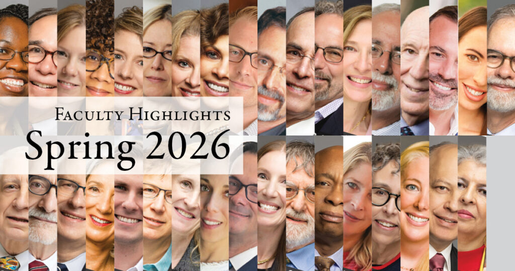 Faculty Highlights Spring 2026