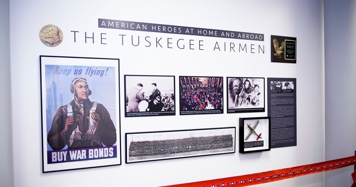 NYLS's Tuskegee Airmen display