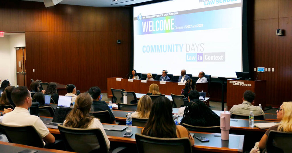 Community Day panel in auditorium