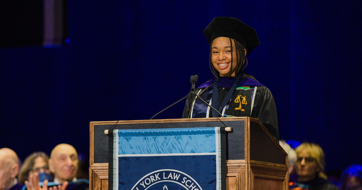 Alexandra Ogunsanya at Commencement