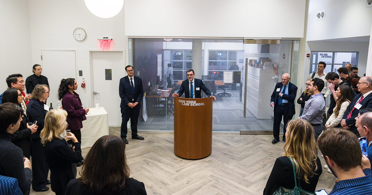 Jeff Becherer speaking at the 2024 Hall of Judges Ceremony and Reception