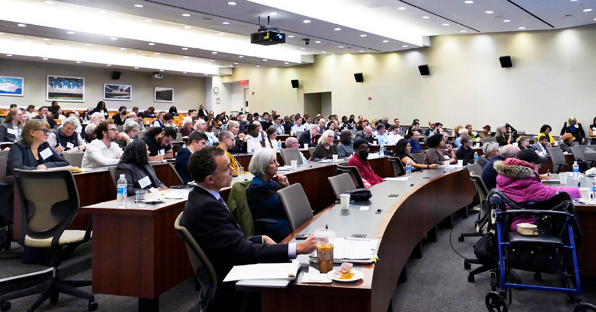 Guests at the New York Law School conference