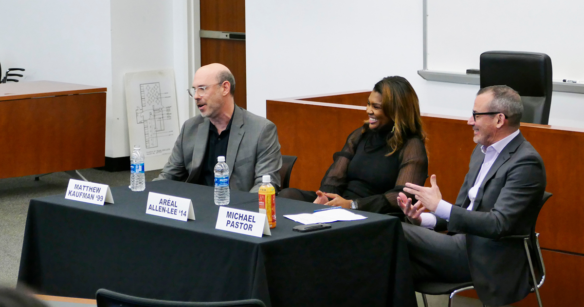 Matthew Kaufman, Aréal Allen-Lee, and Michael Pastor