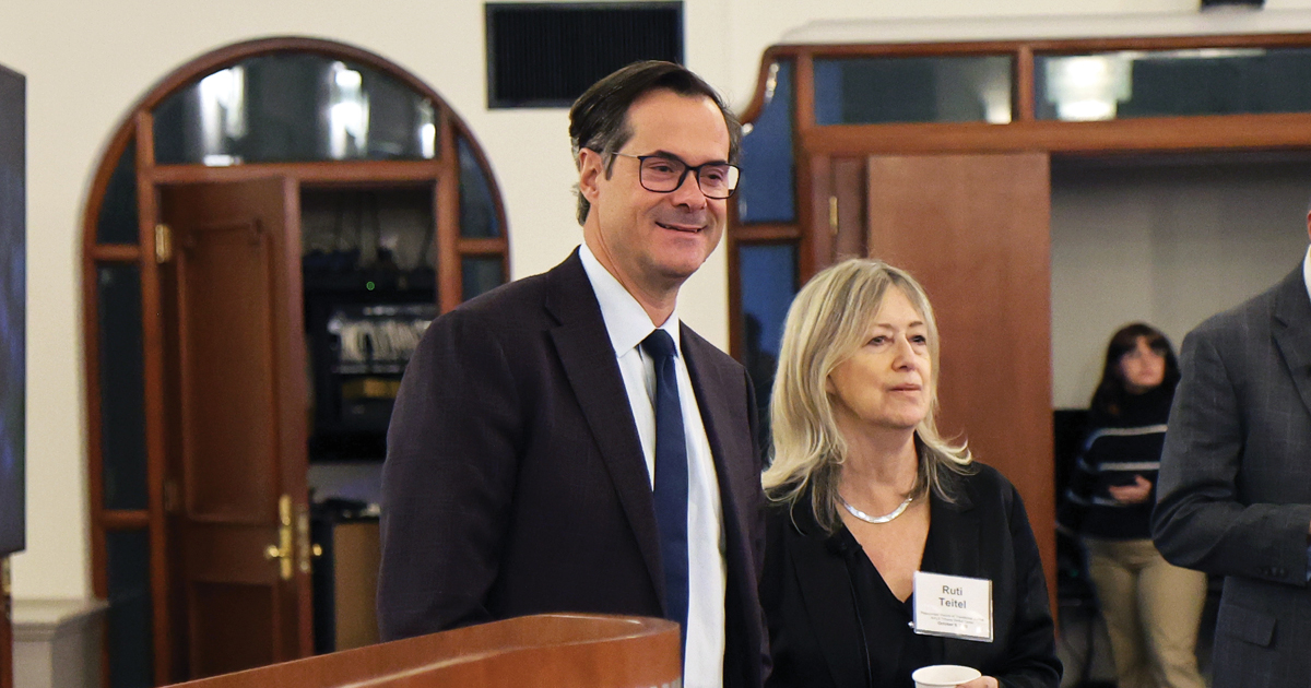 Anthony Crowell and Ruti Teitel