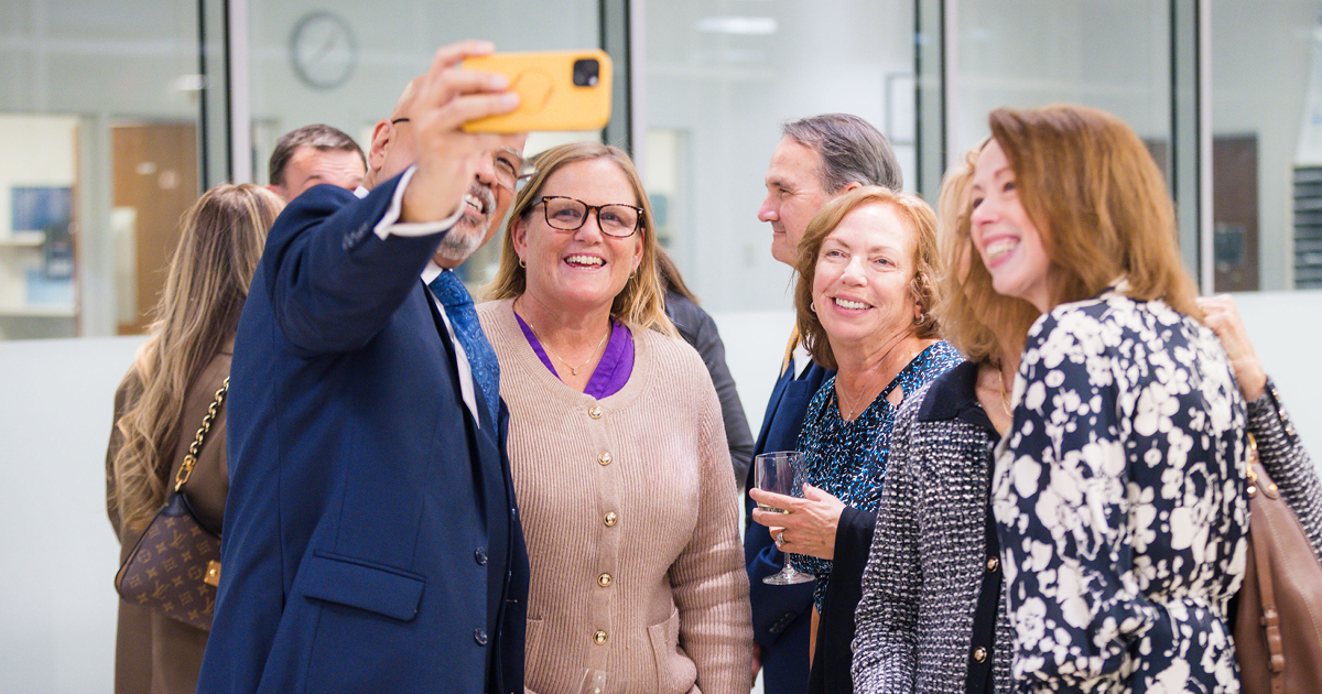 Taking photos at New York Law School's 2025 Alumni Celebration