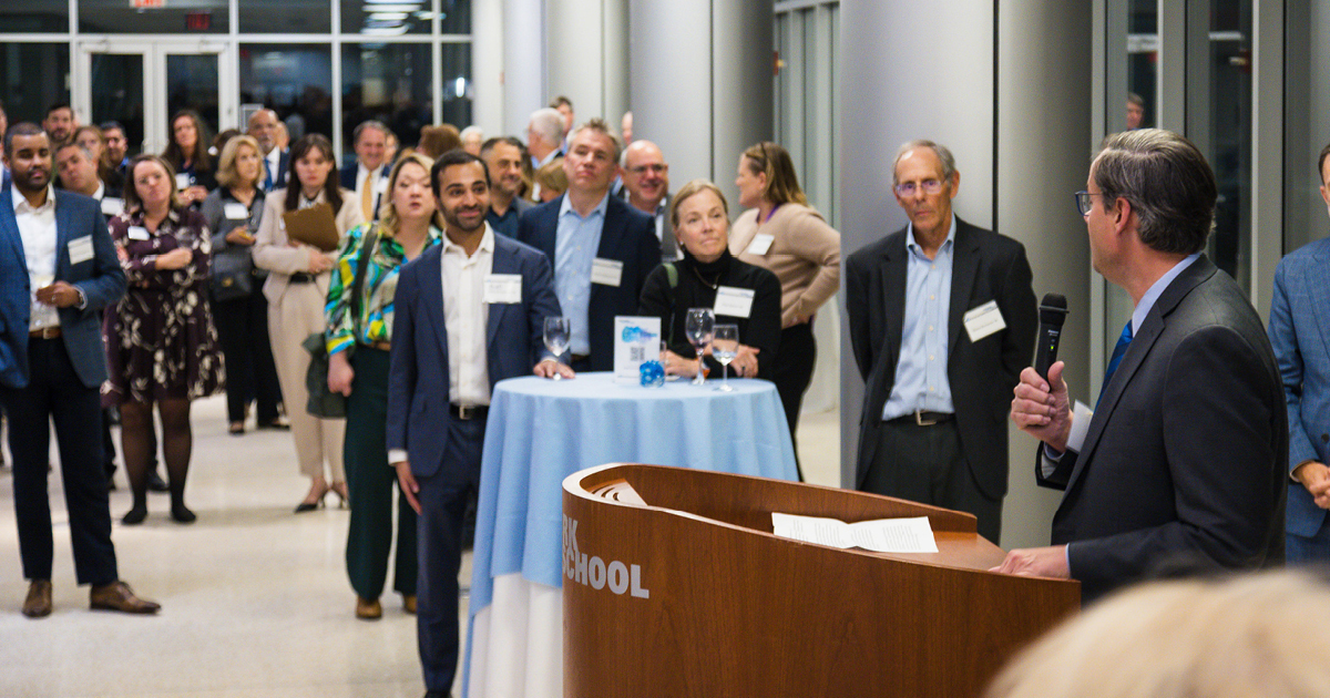 Anthony Crowell speaking at New York Law School's 2025 Alumni Celebration