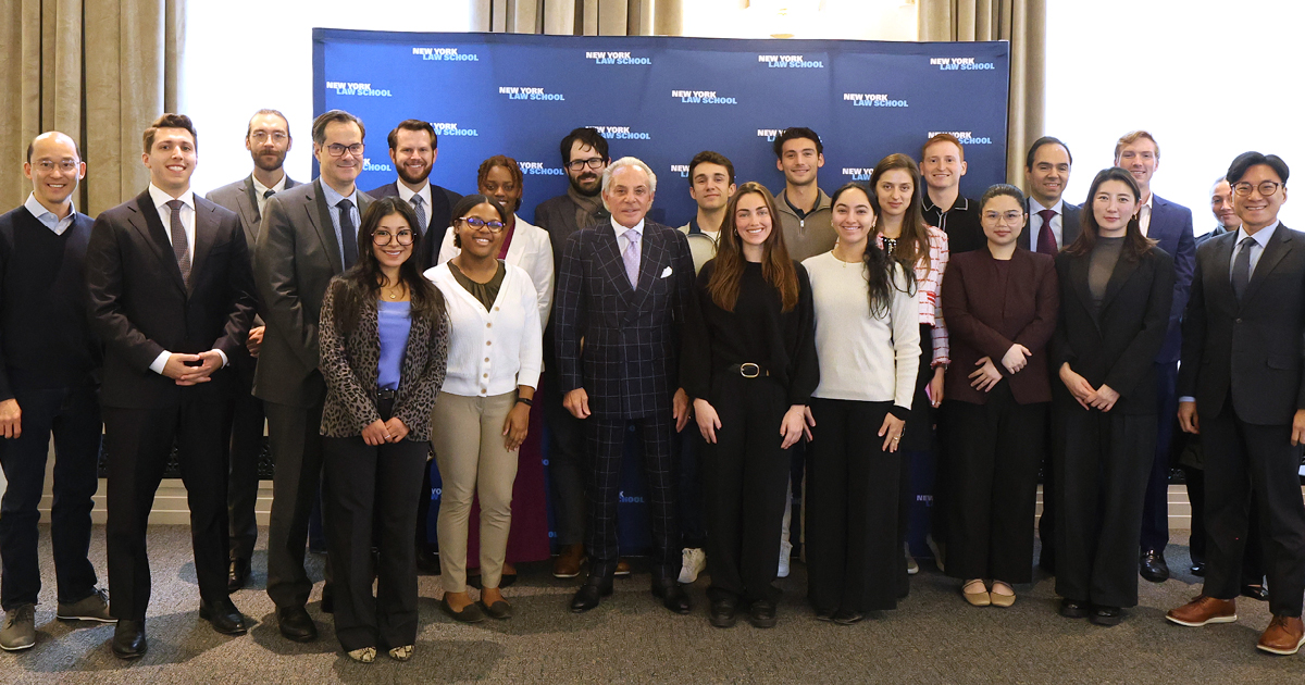 Joe Plumeri and New York Law School students