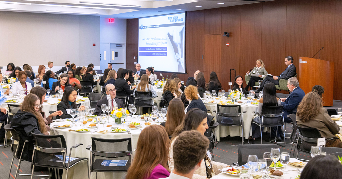 New York Law School First Generation Professionals Etiquette Dinner