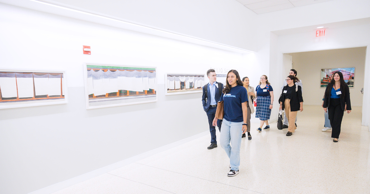 New York Law School students on campus