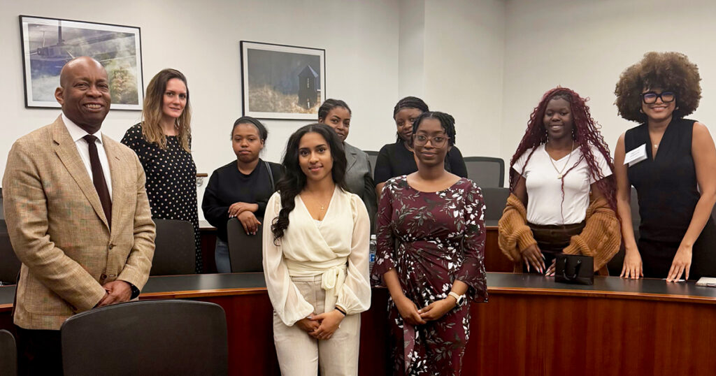 Kirk Burkhalter ’04 and NYLS BLSA students