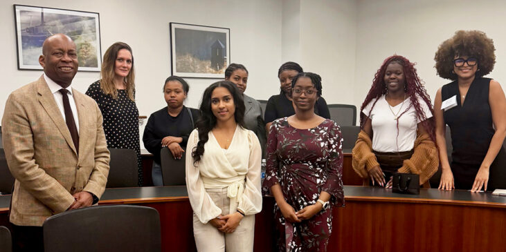 Kirk Burkhalter ’04 and NYLS BLSA students