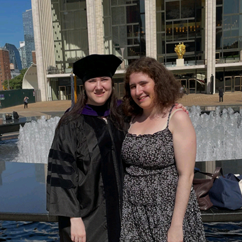 Graduate at New York Law School commencement
