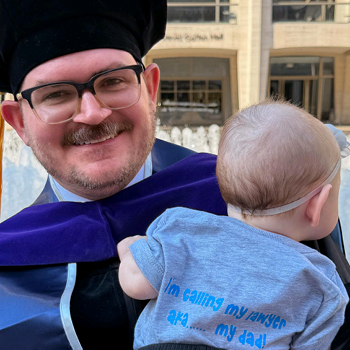 Graduate at New York Law School commencement