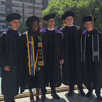 Graduates at New York Law School commencement