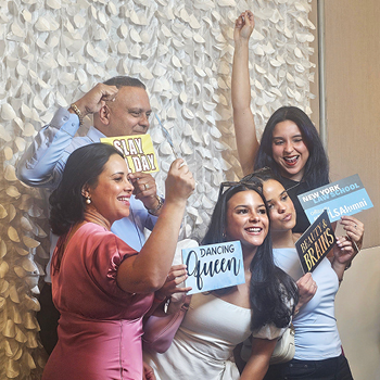 Graduates at New York Law School reception