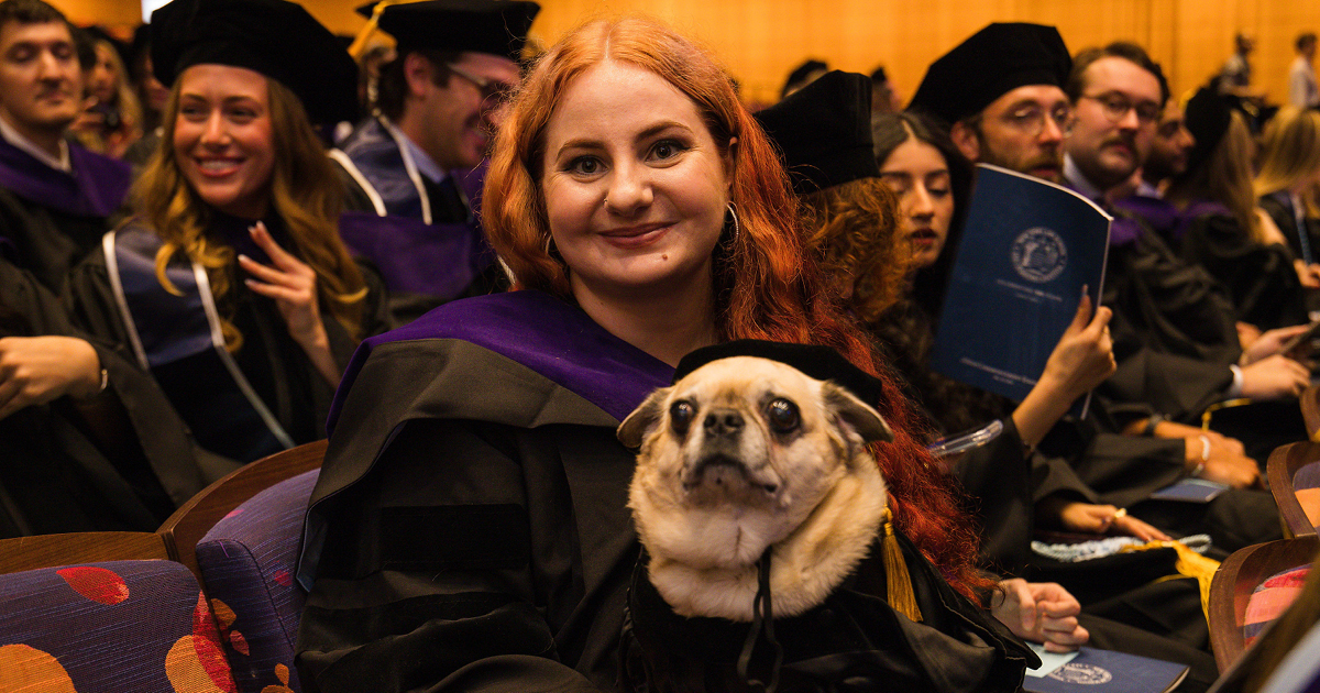 Graduate at New York Law School commencement