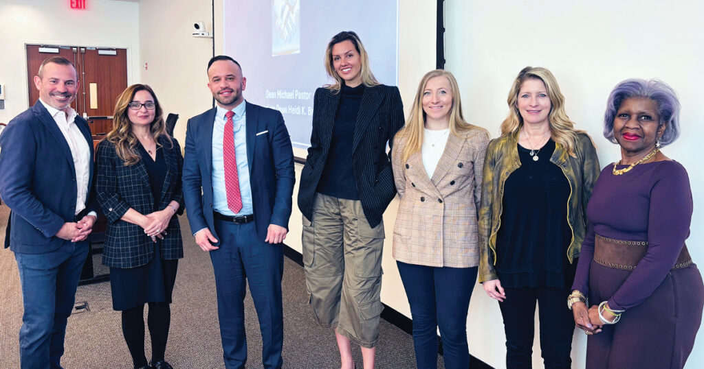 Michael Pastor, Heidi K. Brown, and NYLS alumni