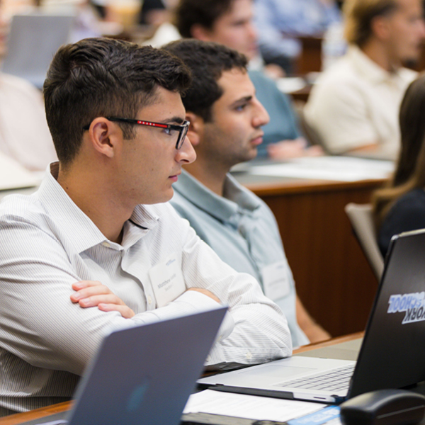 New York Law School student in class