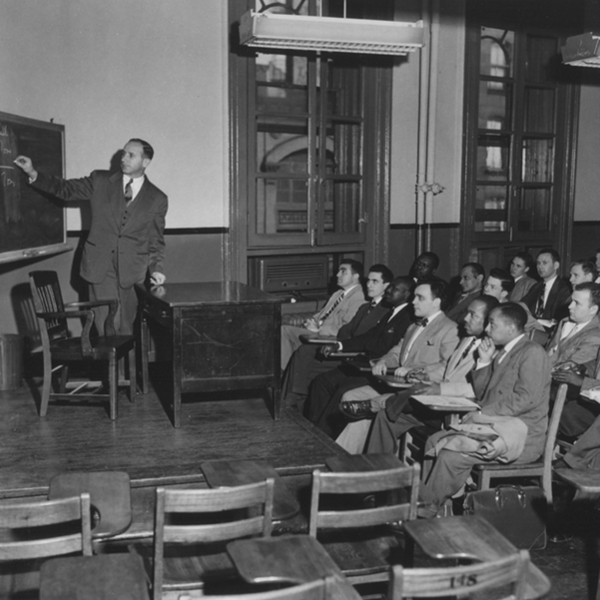 New York Law School old classroom photo