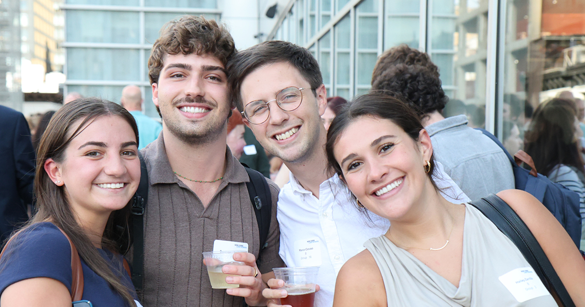 NYLS students at orientation